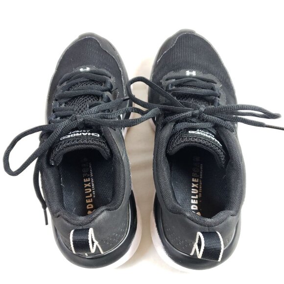 Under Armour Womens Size 7.5 Charged Deluxe Foam Athletic Shoes Black White - Picture 7 of 9